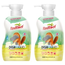 Redroot 蔬果奶瓶洗潔劑, Dish Liquid, 低刺激, Dermatologically Tested, 500ml, 2瓶