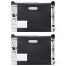 珠友文化 A4站立式風琴夾12層, 黑色, 2個