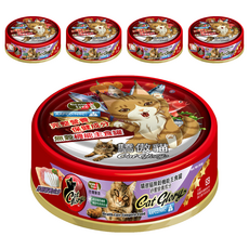 Cat Glory 驕傲貓 無穀機能主食罐 全齡貓適用 添加維他命E/牛磺酸/葉黃素 舒壓營養配方, 魚肉, 85g, 5罐