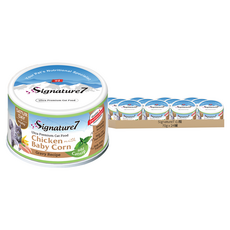 Signature7 心寵 燉肉點心貓罐 肌肉發展, 70g, 24罐, 雞肉 + 玉米筍