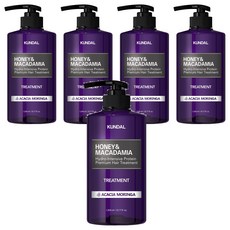 KUNDAL 昆黛爾 蜂蜜澳洲堅果保濕護髮乳 Acacia Moringa, 1.058L, 5瓶