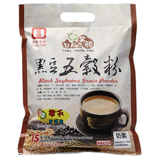 源順食品 自然笑顏 黑豆五穀粉 420g，嚴選黑豆與五穀，無添加，營養豐富，沖泡方便，健康美味, 1袋