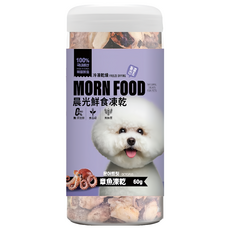 MORN FOOD 晨光 犬用鮮食凍乾 章魚 60g ｜天然無添加, 1瓶