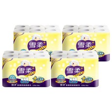 雪柔 金優質廚紙 Set HACCP食品級驗證 不含螢光劑 巧撕設計, 6捲, 4袋