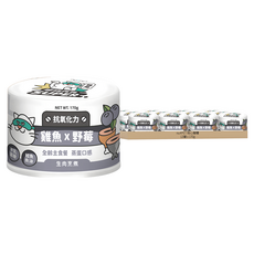 nu4PET 陪心寵糧 全齡貓 SUPER小白主食罐, 雞魚 + 野莓, 170g, 12罐