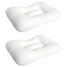 EmBrace 英柏絲 蝶型枕系列 可水洗人體工學 舒鼾枕 MIT台灣製 3D透氣款, 56 x 40 x 10cm, 2個