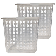 JUSKU 佳斯捷 超級山櫻花置物籃, 白色, 2個