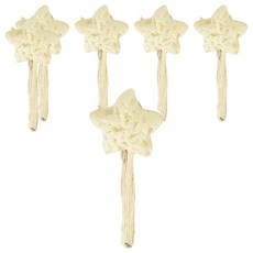 KEYTOSS 詰朵斯 STAR 可彎曲沐浴刷 海綿柔軟有彈性 高透氣, 黃色, 1入, 6個