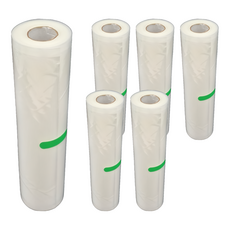 豪割達人 加厚 SGS 食品級真空包裝袋捲, 延長食物存放期3-5倍, 22 x 500cm, 1個, 6個