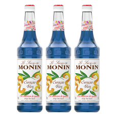 MONIN 莫寧 藍柑風味糖漿，豐富橙香味, 700ml, 3瓶