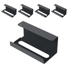 葉子小舖 北歐純色系壁掛衛生紙架, 5個, 黑色