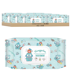 HANGYODON 人魚漢頓 人魚漢頓濕紙巾 野餐款, 80張, 8包