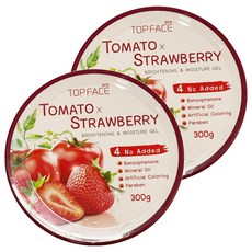 arra TOPFACE 補水修護保濕凝膠 番茄草莓, 300g, 2罐