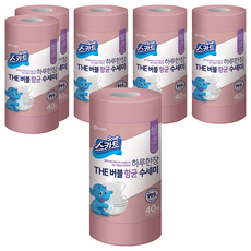 Scott 可麗舒 易起泡拋棄式抗菌洗碗布, 40張, 6捲, 玫瑰粉