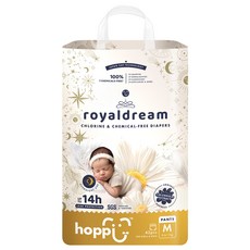 hoppi 皇家系列 嬰兒褲型尿布 6~11kg, M, 42片