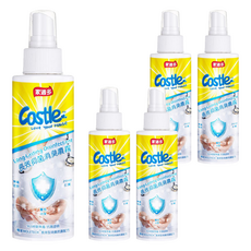 Castle 家適多長效防護消臭噴霧，99.9%長效防護、瞬間除臭, 150ml, 5瓶
