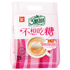 3點1刻 減糖 玫瑰花果奶茶, 20g, 15包, 1袋