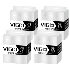 VIGO 威哥 多功能尿布墊 竹炭除臭款, 瞬吸防漏, 反滲面層, 4包, 100片, 45 x 33cm