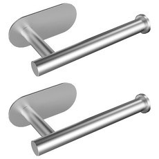 AHOYE 免打孔304不鏽鋼捲筒衛生紙, 鐵色, 2個