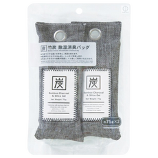 KOKUBO 小久保工業所 可重複使用竹炭除濕除臭袋 鞋子用, 150g, 1組