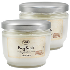 SABON 綠玫瑰身體磨砂膏, 600g, 2件