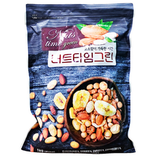 Hmgfood Nuts time green 綜合堅果 7種原物, 1kg, 1包