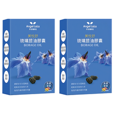 Angel LaLa 天使娜拉 美悅舒 琉璃苣油膠囊, 調節生理機能，呵護女性健康，每月舒適輕鬆，越來越美，美國製造，30顆/盒, 2盒