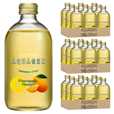 AQUAGEN 鳳梨芒果海洋深層氣泡飲, 330ml, 27瓶
