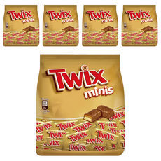 Twix 特趣 迷你焦糖夾心巧克力, 1180g, 5袋