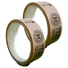 CLEAN 克林 ELItape易利封 防拆保密膠帶 30mm x 10m, 牛皮色, 2捲