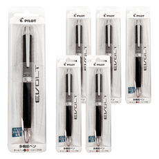 PILOT 百樂 EVOLT 油性原子筆 原子筆+自動鉛筆 0.5, 黑色, 6支