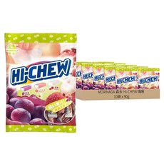 MORINAGA 森永 HI-CHEW 嗨啾 軟糖 特選水果口味, 90g, 10袋