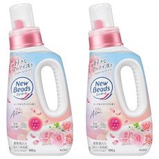 Kao 花王 New Beads 植萃香氛洗衣精 玫瑰 + 木蘭 粉色, 2個, 690g