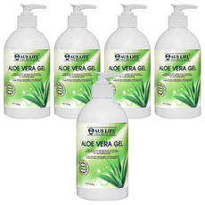 AUS LIFE 澳思萊蘆薈凝膠 曬後修護保濕凝膠 舒緩肌膚乾燥 全家適用, 500g, 5瓶