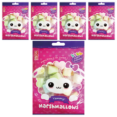 良澔 羊棉棉愛心棉花糖, 大塊一口咬下超過癮, 100g, 5袋