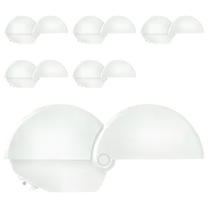 日本 MIDORI 紙張切割陶瓷刀 - 開箱神器，可吸附磁鐵, 白色, 6個