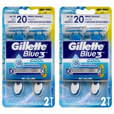 Gillette 吉列 威鋒3輕便刀 冰爽系列 2刀架裝, 2支, 2組