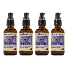 Motherlove媽咪樂哺 天然草本親子按摩油 (寶寶按摩/孕婦護理/草本配方), 59ml, 4瓶