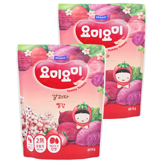 Maeil 每日乳業 Yommy Yommy 造型米餅 米花花, 紫薯草莓味, 25g, 2包