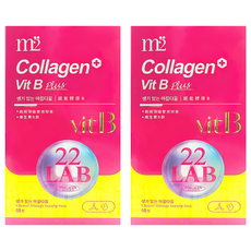 m2 美度 22LAB 超能膠原B群糖衣錠, 60顆, 2盒