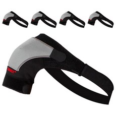 AOLIKES 奧力克斯 3D立體四點加壓可調式護肩 左肩, 黑色, 5個