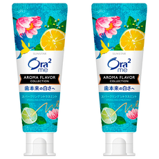 Ora2 愛樂齒 me亮白香氛牙膏, Sparkling Citrus Mint (氣泡柑橘薄荷), 130g, 2條