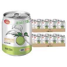 十全 果醋好氣 果醋氣泡飲 梅子口味 250ml, 24罐