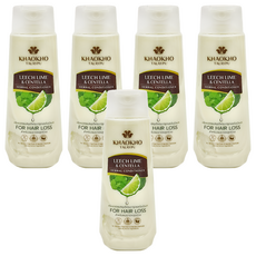 KHAOKHO TALAYPU 雙草本活髮潤髮乳 香檸&積雪草, 適用於頭髮稀疏，不含矽靈及12種有害化學物質, 330ml, 5瓶