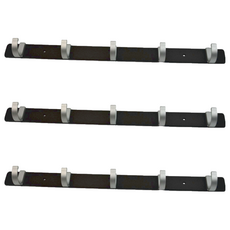 AXIS 艾克思 輕量鋁合金防水耐重5勾掛勾 簡約灰黑色系, 3個