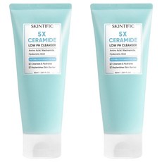 SKINTIFIC 5X 神經醯胺洗面乳, 80ml, 2條