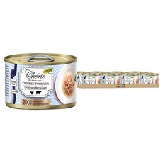 Cherie 法麗 微湯汁系列貓罐頭 天然嫩雞佐牛肉 無穀低敏, 165g, 12罐