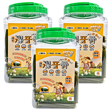 DANLO 丹露 機能潔牙骨 腸胃保健 S 犬用 含益生菌、葉綠素 幫助消化 口腔保健, 青蘋果, 1kg, 3罐