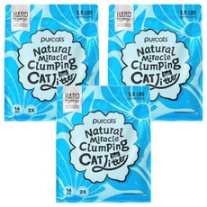 cature 木薯貓砂 藍色, 3包, 2.5kg, 洋甘菊