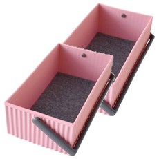 Hachiman Kasei 八幡化成 波紋收納提籃, 玫瑰粉, 2個